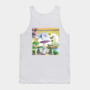 Monkey Palace chinoiserie Tank Top